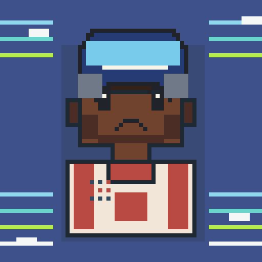 Backgrounds trait Layer Two Velocity, shown on a Humble Guy